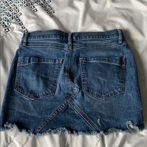 Express denim mini skirt